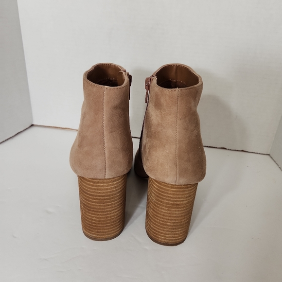Steve Madden Simmer suede leather heeled bootie tan size 9 - Picture 4 of 8